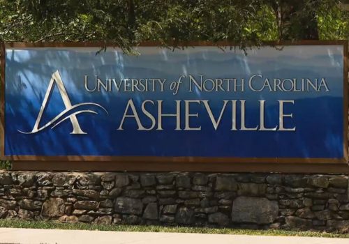 UNCA entrance sign